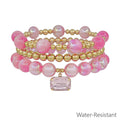 Blush Radiance Bracelets - Set of 3