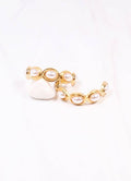 Vintage Pearl Hoop Earring