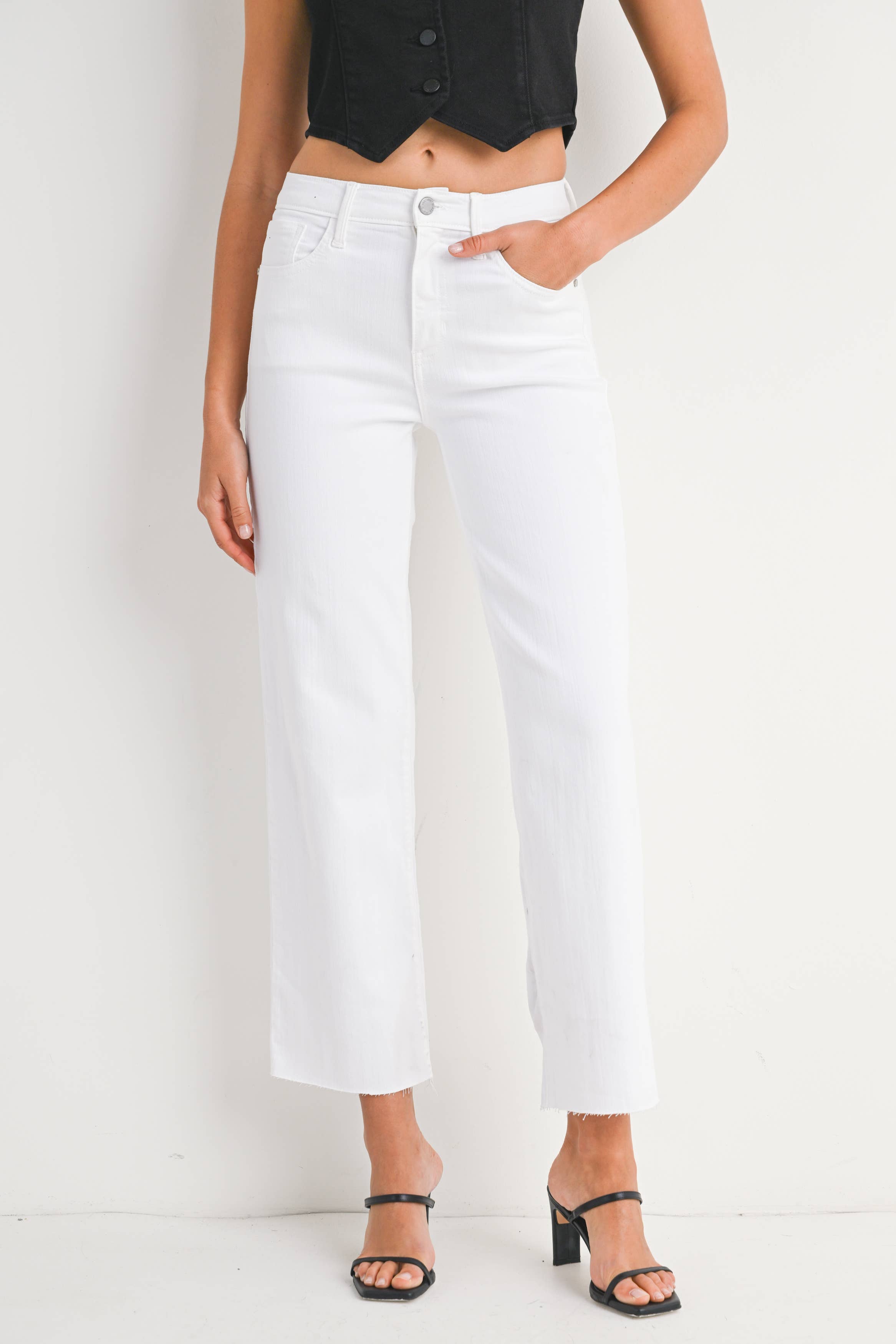 White Denim Classic Straight Jean