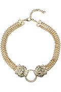 Jag Necklace in Yellow Gold