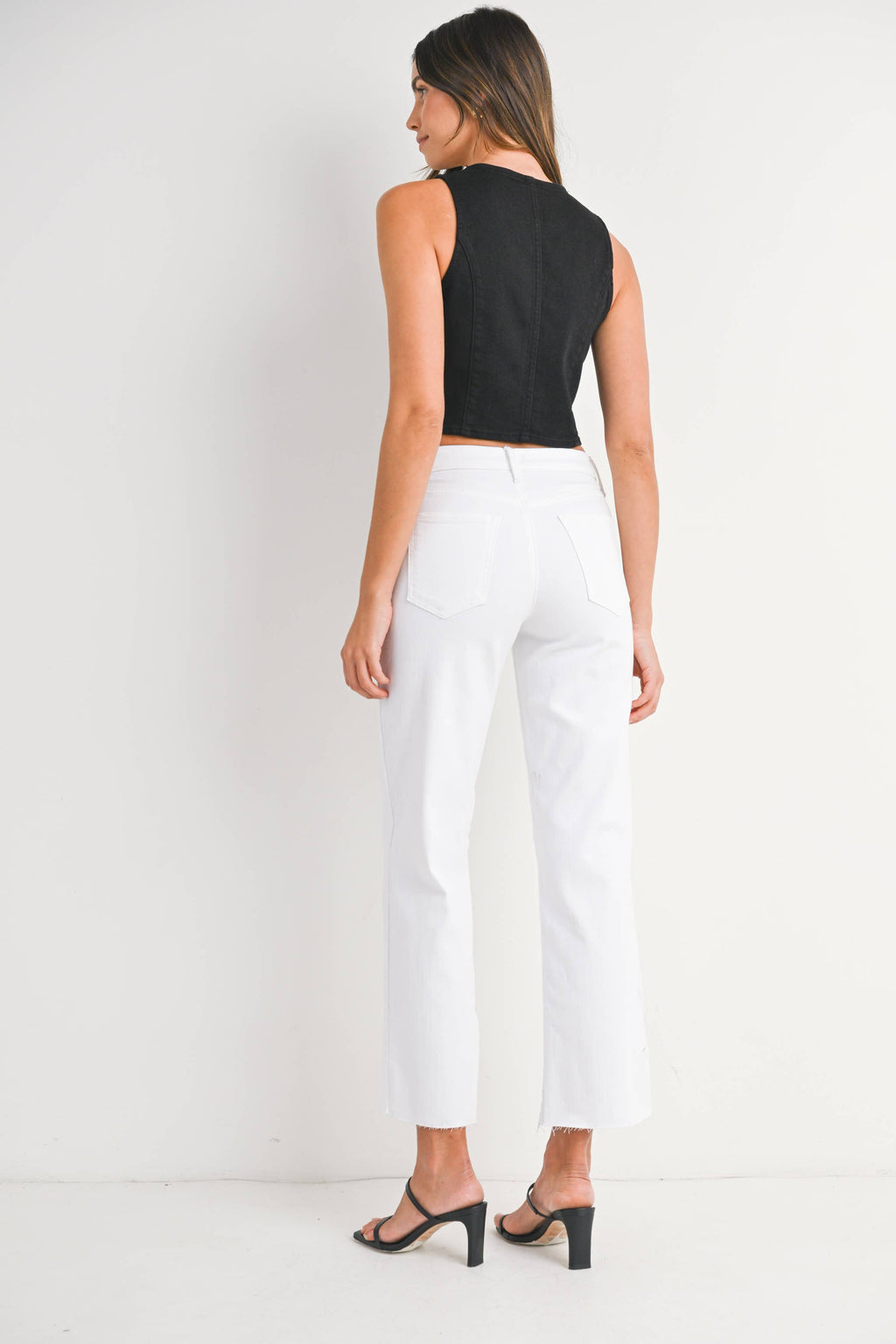 White Denim Classic Straight Jean