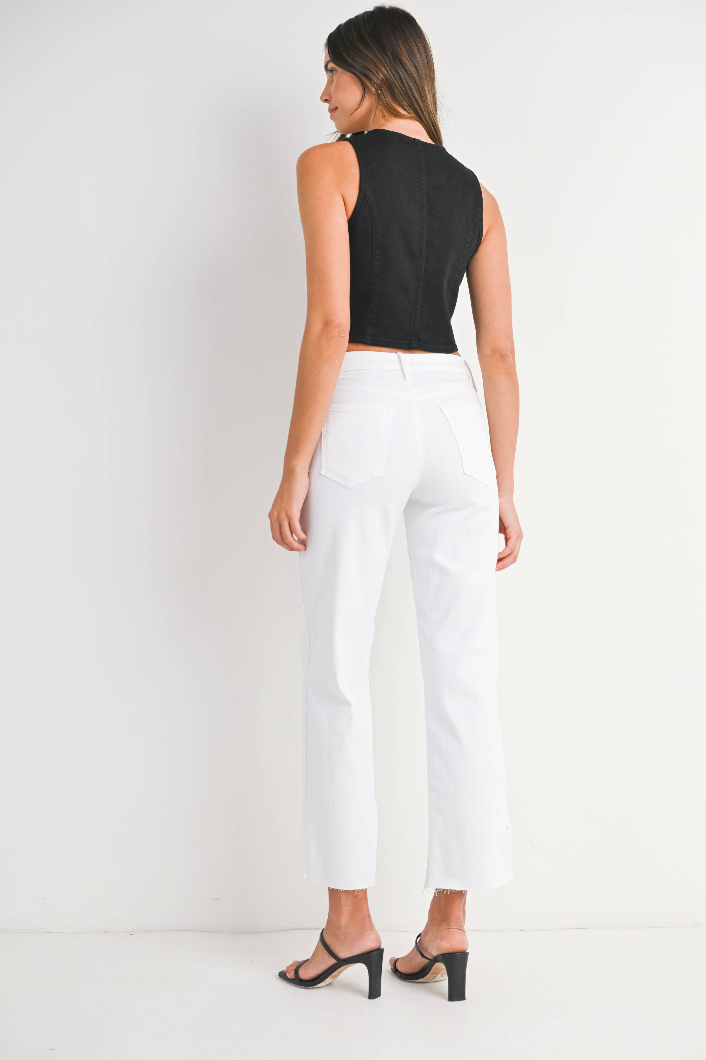 White Denim Classic Straight Jean
