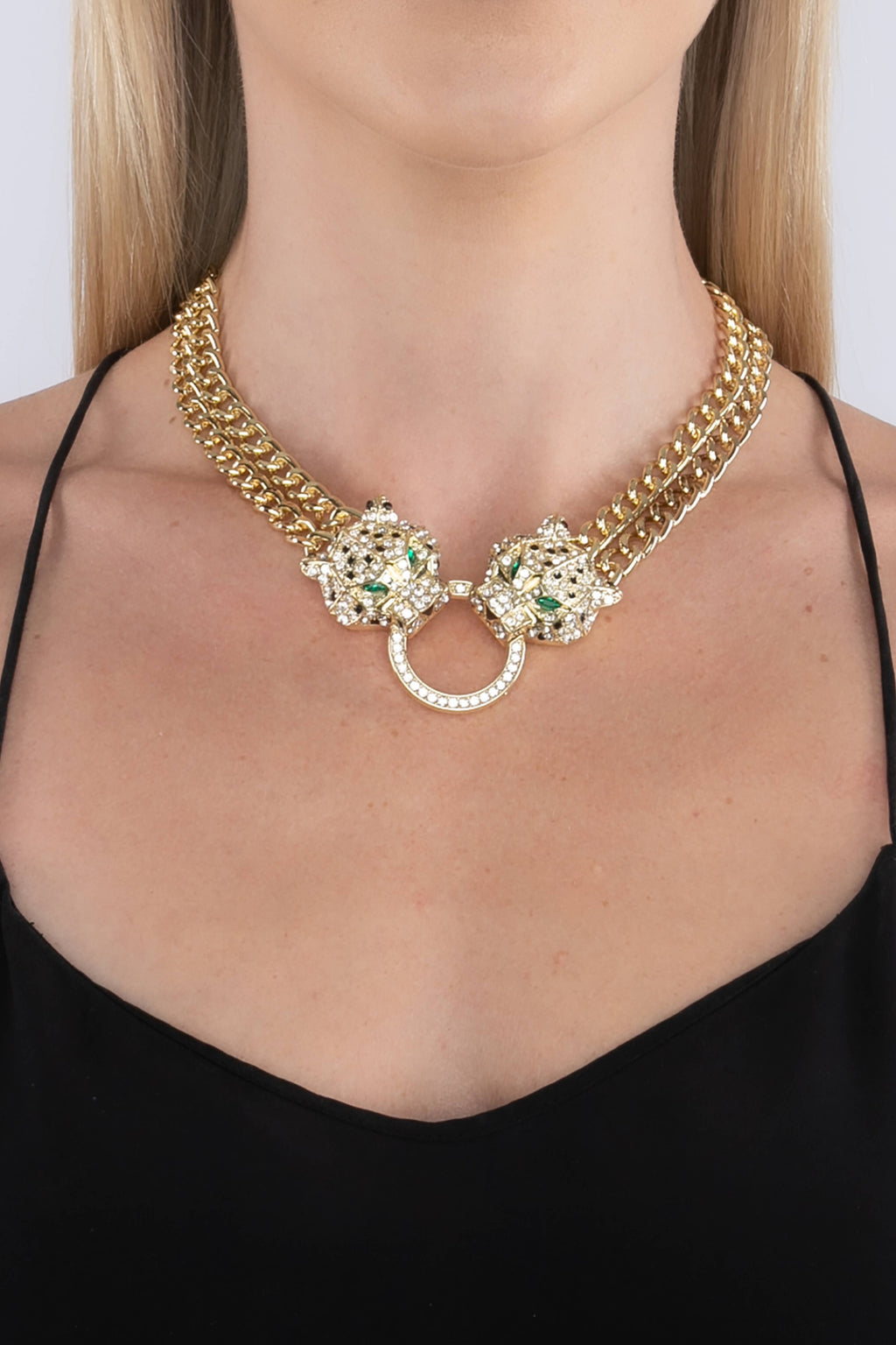 Jag Necklace in Yellow Gold