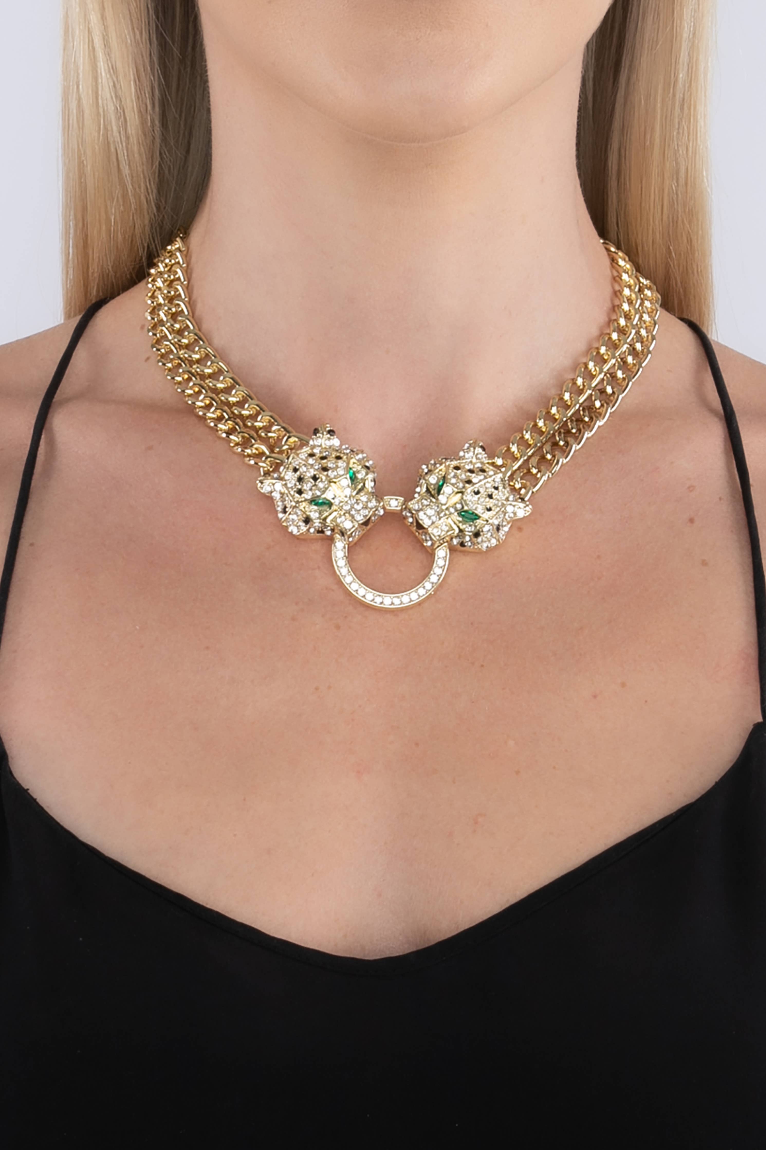 Jag Necklace in Yellow Gold