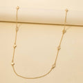 Mini Coins Station Long Chain Necklace