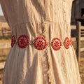 Western Circle Concho Disc Chain Belt: GRD