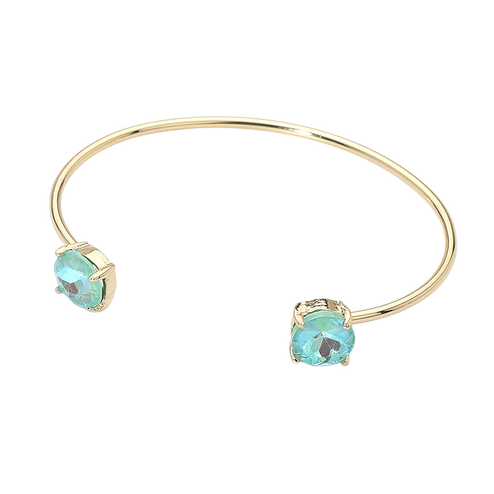 Shayla Mint Cuff - (Aqua in person)