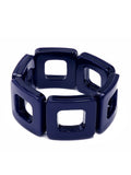 Julia Navy Resin Block Bracelet