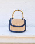 Jessica Handbag Natural and Navy