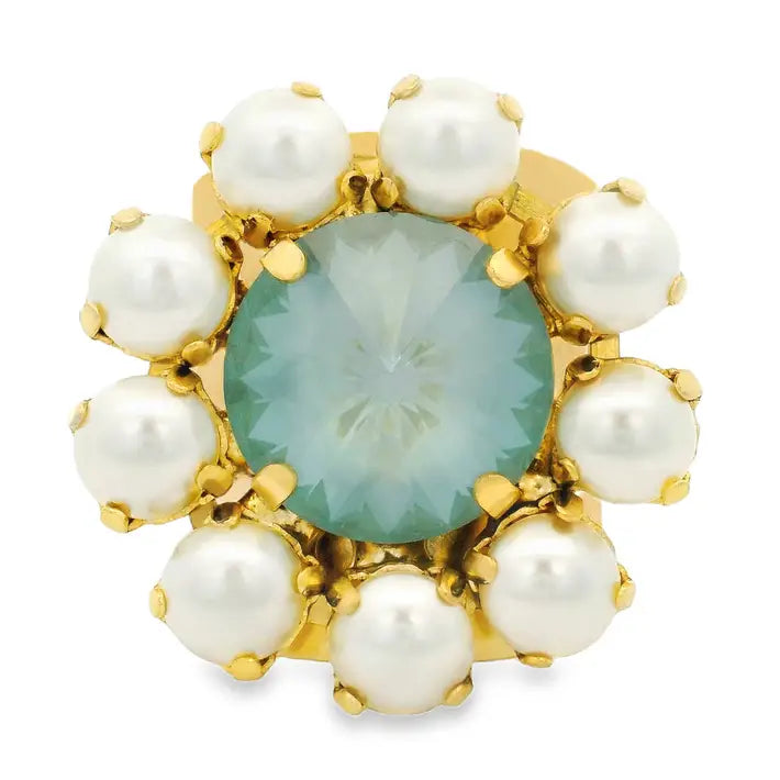 Agave Ignite & Pearl Ring (adjustable)