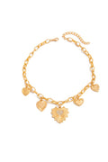 Amy Heart Charm Necklace- Gold