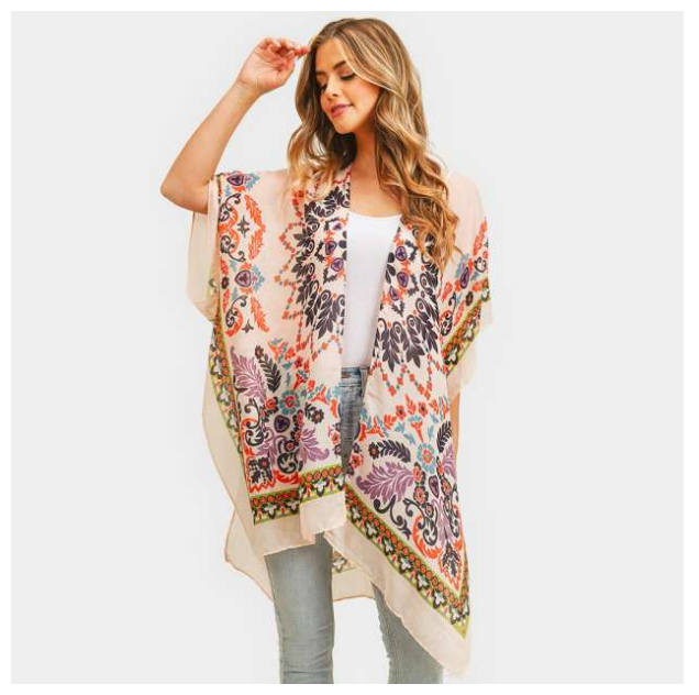 Bohemian Print Kimono