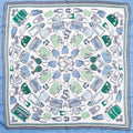 On The Go Blue Print Scarf