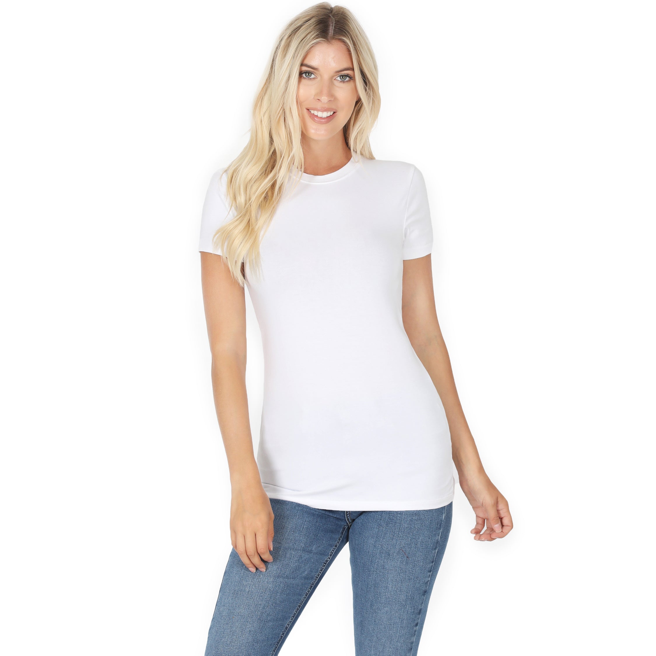 Basic Crew Neck Short Sleeve Tee