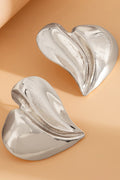Heart Studs - Silver