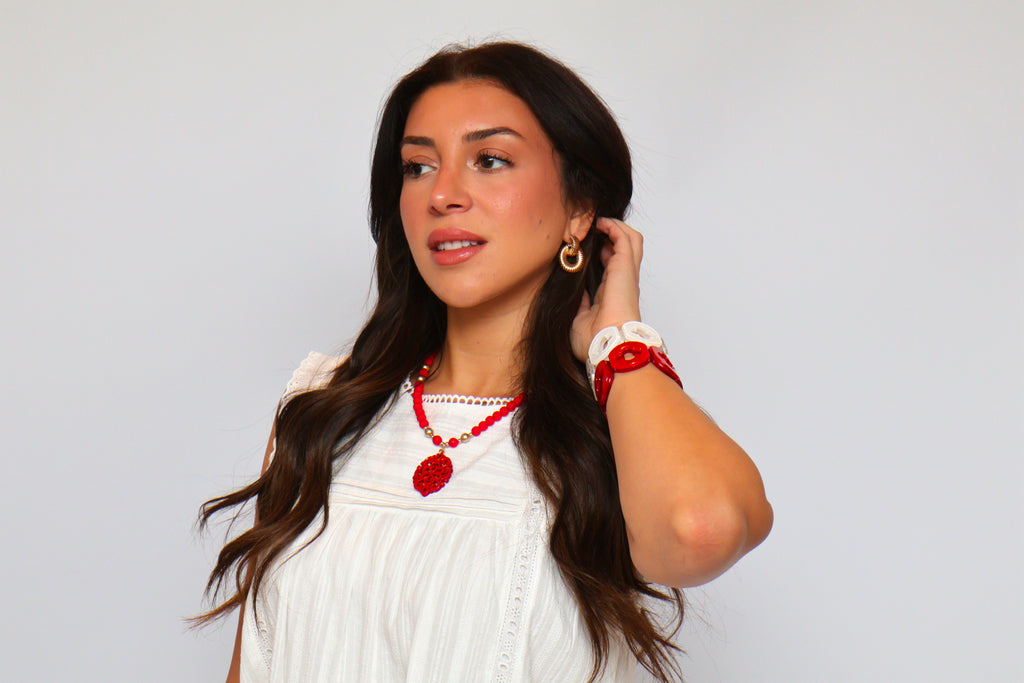 Sleeveless Babydoll Eyelet Top - White