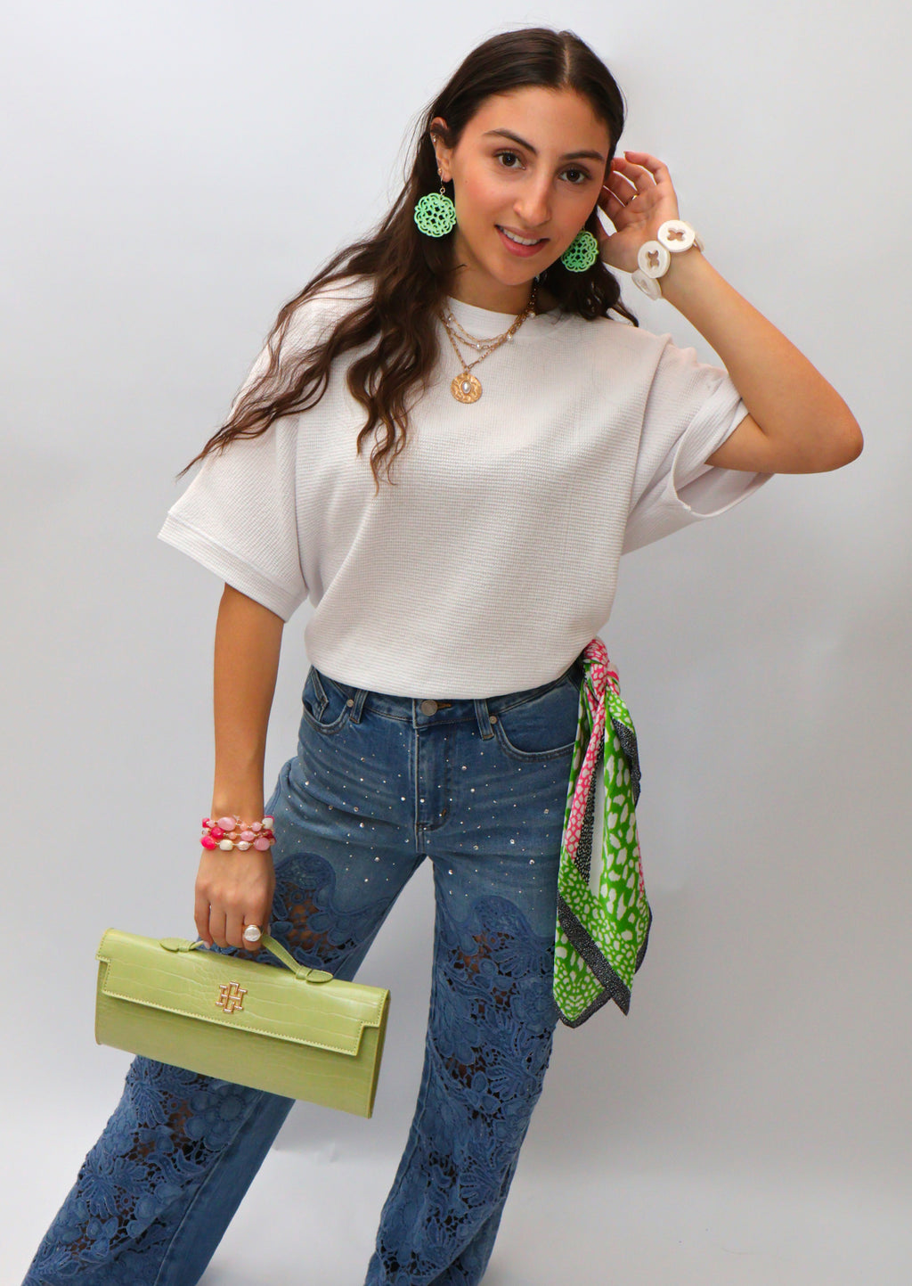 Set the Scene High Rise Wide Leg Jeans