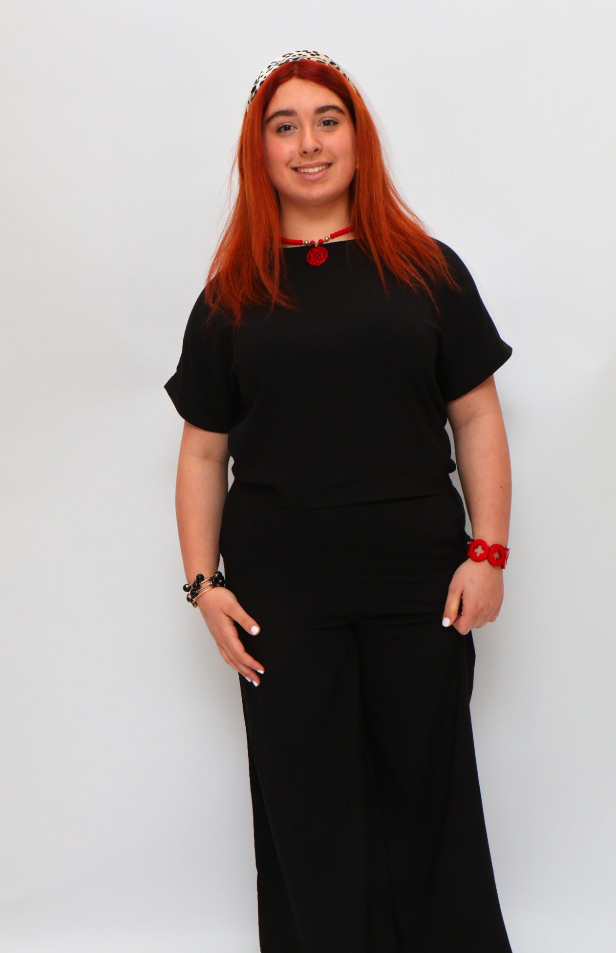 Woven Short Sleeve & Long Pants Set