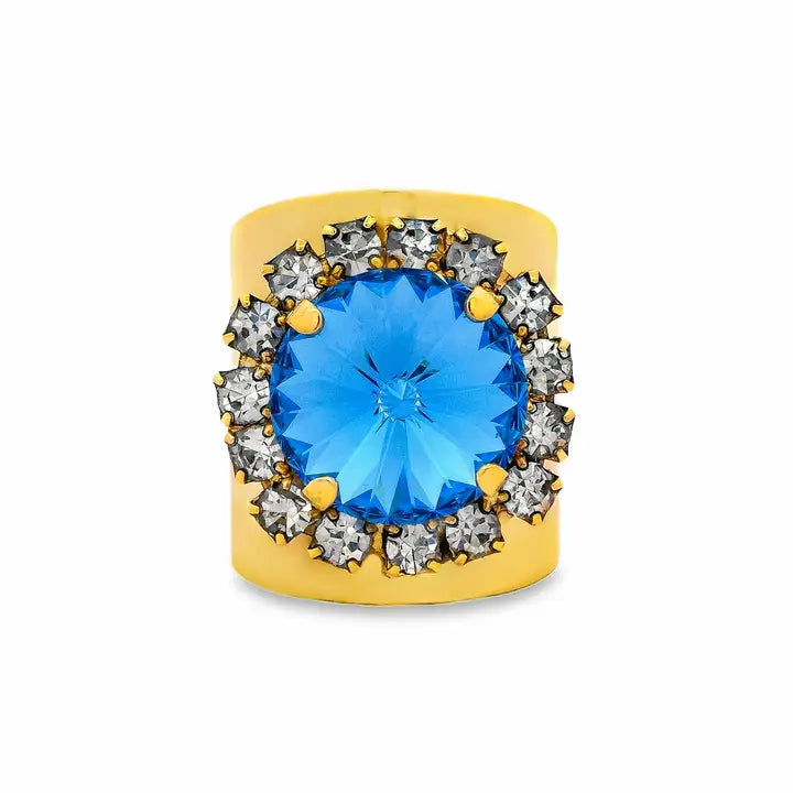 Jacci Ring in Ice Blue (adjustable)