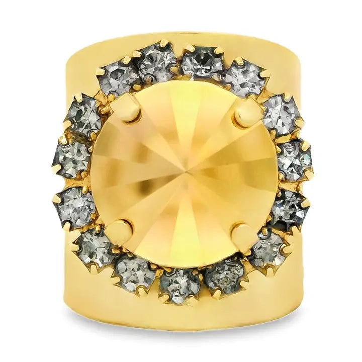 Jacci Ring in Gold Matt (adjustable)