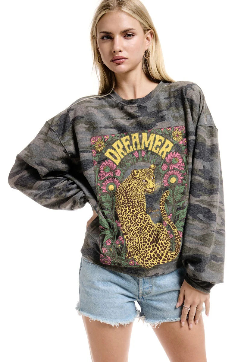 Dreamer Camo Long Sleeve Pullover