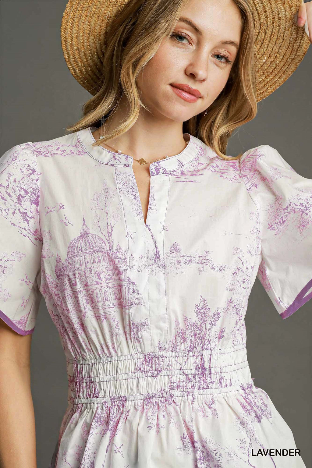 Lavender Toile Top