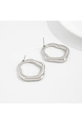Open Circle Stud Earring - Silver