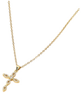 CZ Cross Pendant Necklace