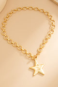 Star Toggle Chain Necklace - Gold