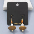 Wood Bead Drop Earrings