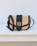 Griffin Crossbody Bag Natural and Black