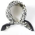 Fierce By Default Black Square Satin Scarf
