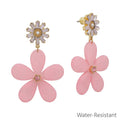 Blush Bloom Statement Earrings