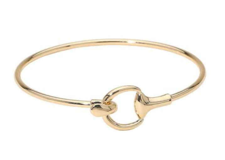 Metal Hook Bangle Bracelet
